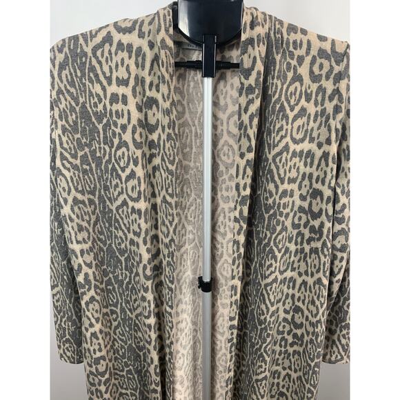 Ces Femme Leopard Print Cardigan - Women's XL - Long - Picture 2 of 5